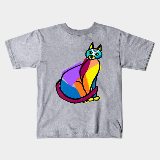 Hero Cat Kids T-Shirt by Jan4insight TeeStore